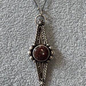 Sterling Silver Dino Bone Necklace